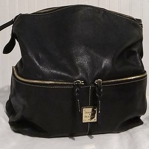 💝SOLD💝Large Dooney & Bourke Shoulder Bag Black Leather Purse